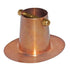 Pure Copper Gutter Adapter with Brass Bolt for Rain Chain Installation, Large